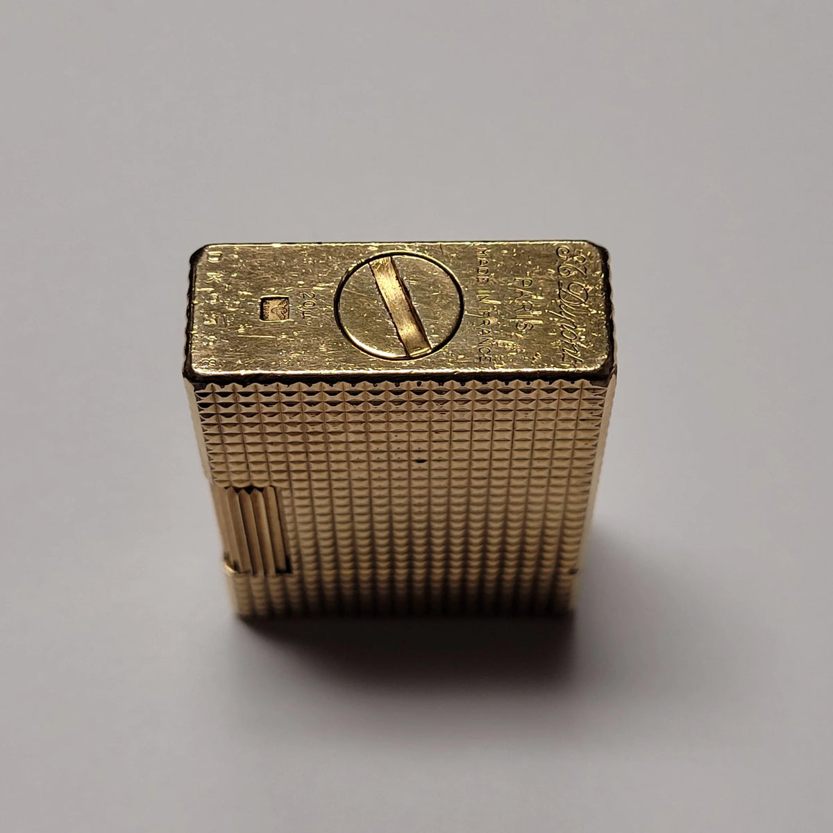 S.T. Dupont Standard Gold Plated Hobnail Design