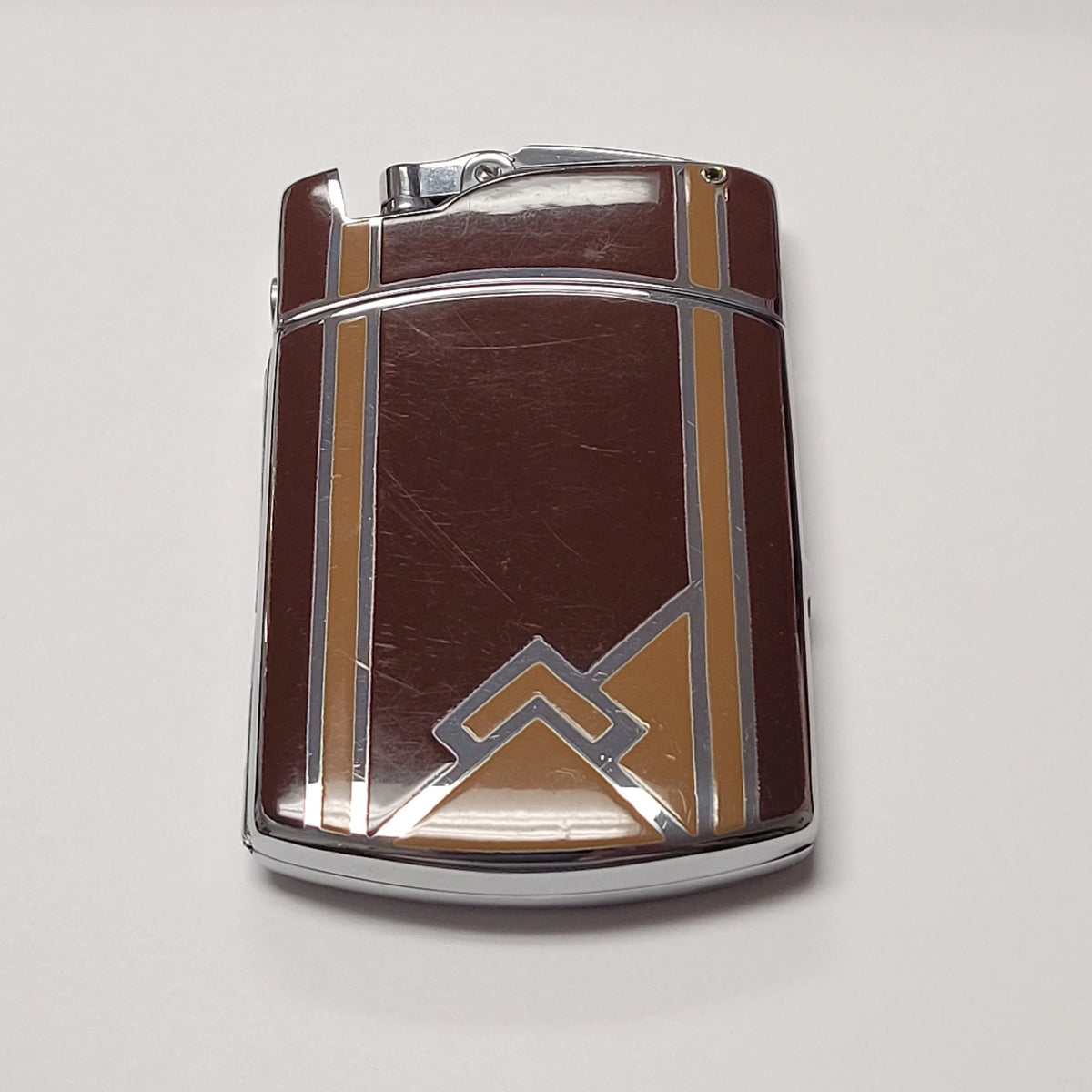1930 Ronson Tuxedo Brown Enamel Case-Lighter