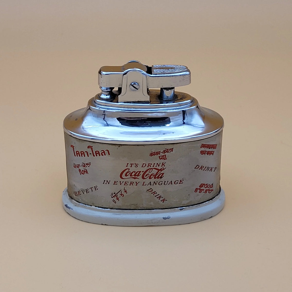 Vintage Wellington Coca-Cola Table Lighter
