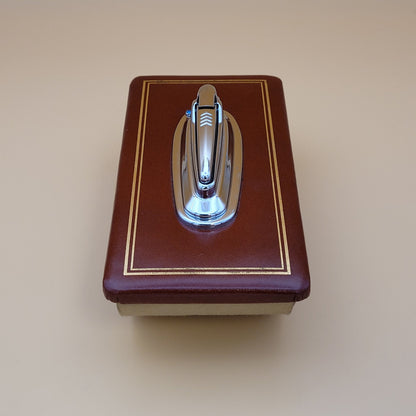 Ronson V.I.P. Varaflame Leather Table Lighter
