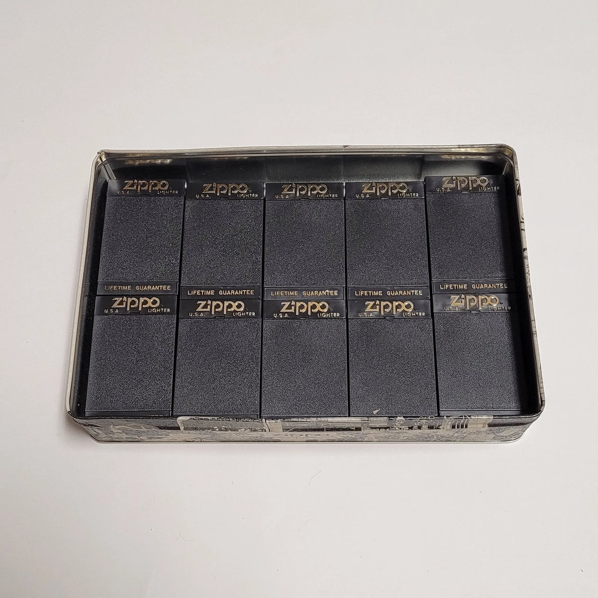 Zippo Collectors Lighter Display Box with 10 Zippo Boxes