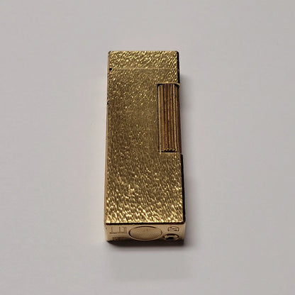 Alfred Dunhill Rollagas Fine Bark Design & Gold Plated