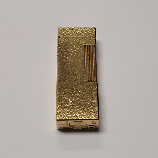 Alfred Dunhill Rollagas Fine Bark Design & Gold Plated
