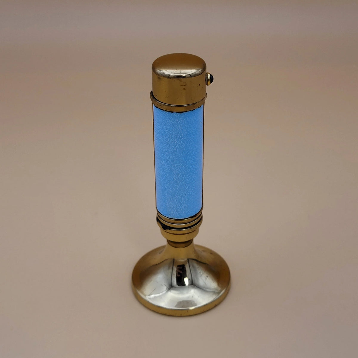 Vintage Evans Ladies' Blue Cloisonne Enamel Petrol Table Lighter