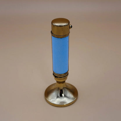 Vintage Evans Ladies' Blue Cloisonne Enamel Petrol Table Lighter