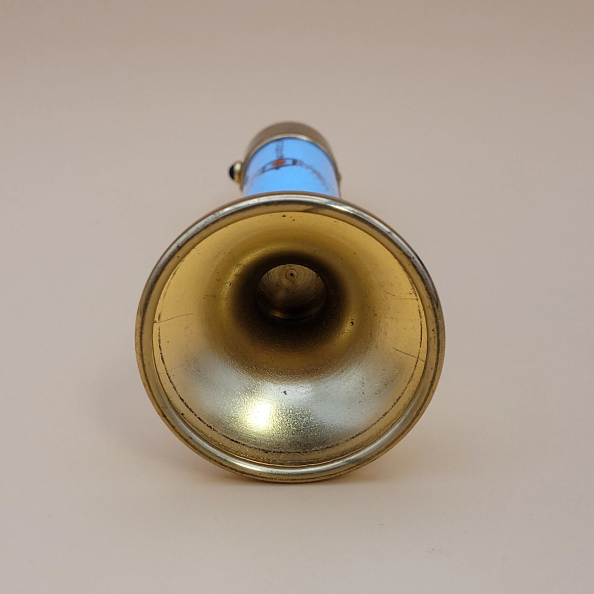 Vintage Evans Ladies' Blue Cloisonne Enamel Petrol Table Lighter