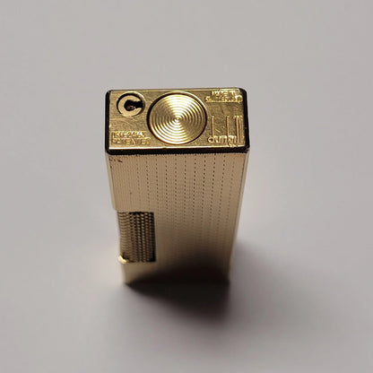 Alfred Dunhill Rollagas Gold Plated & Basket Weave Design