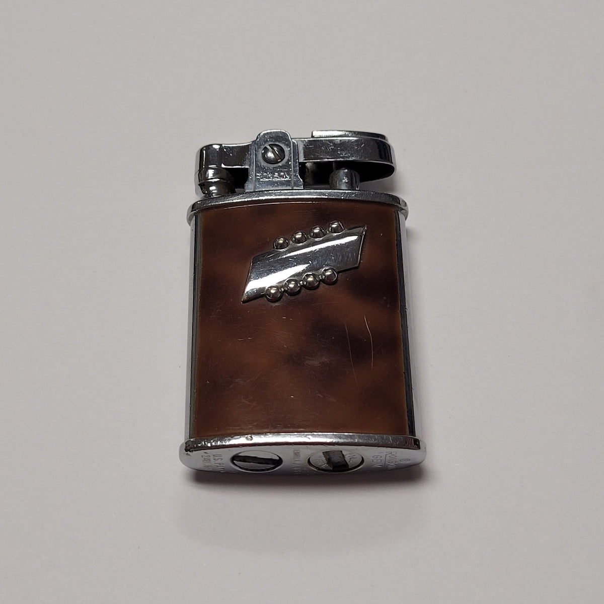 1930s Ronson Gem Tortoise Enamel Petrol Lighter