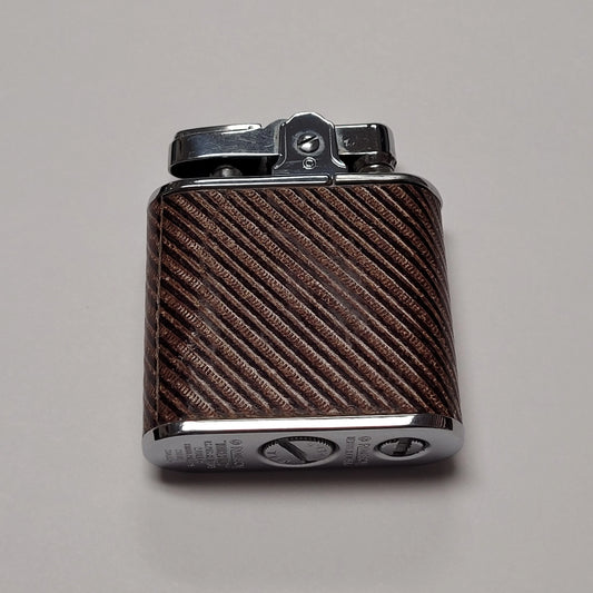 1930s Ronson Whirlwind Leather Wrapped Petrol Lighter