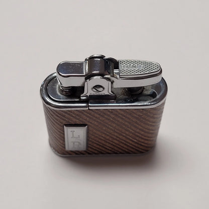 1930s Ronson Whirlwind Leather Wrapped Petrol Lighter