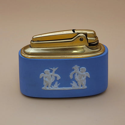 Vintage Ronson Four Seasons Wedgwood Table Lighter