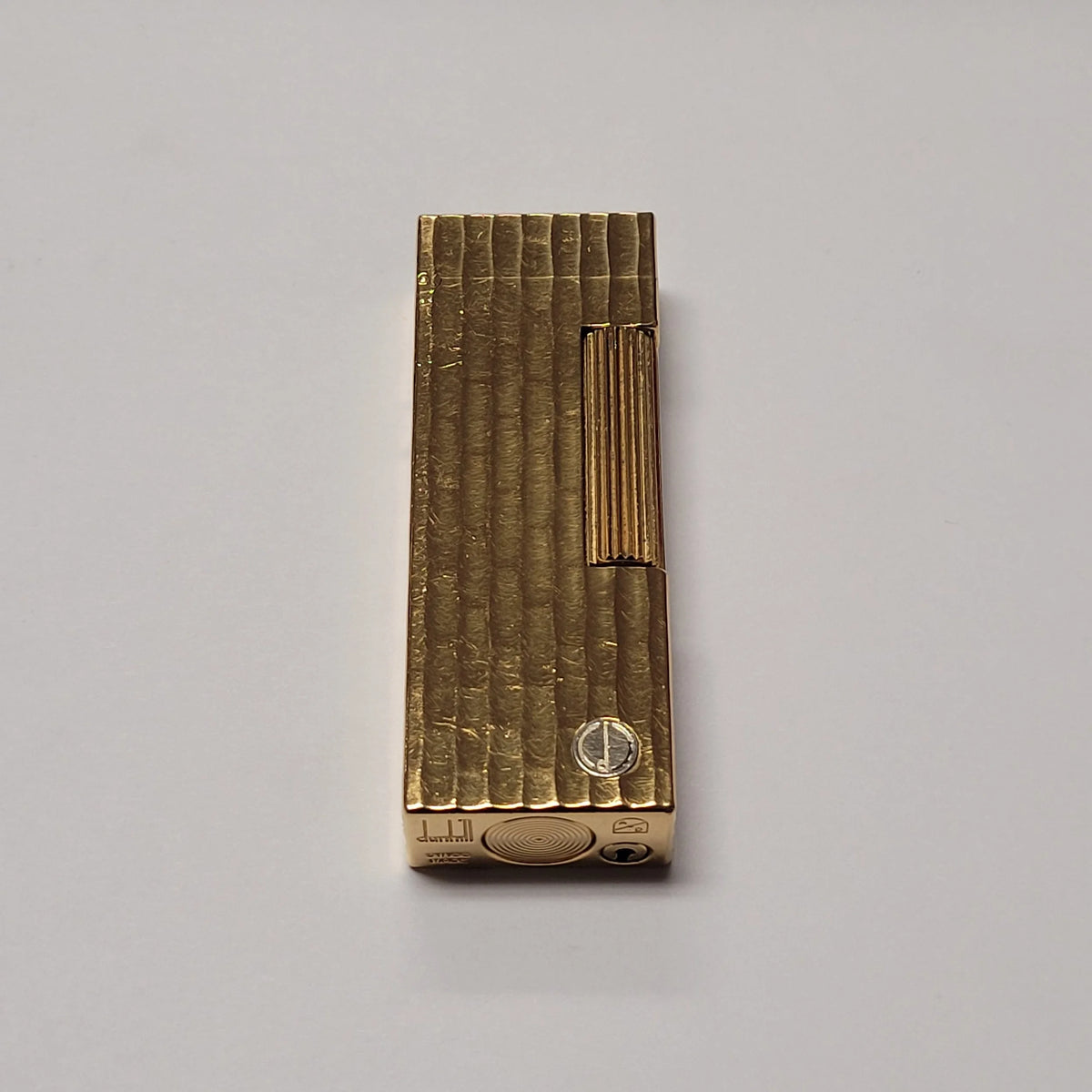 Alfred Dunhill Rollagas Gold Plated Bamboo Design