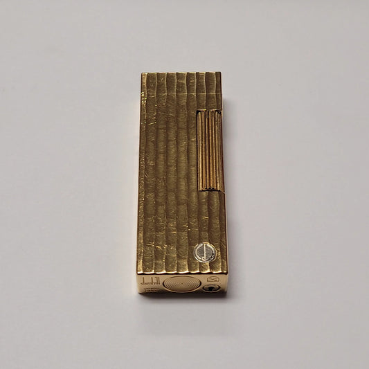 Alfred Dunhill Rollagas Gold Plated Bamboo Design