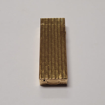 Alfred Dunhill Rollagas Gold Plated Bamboo Design