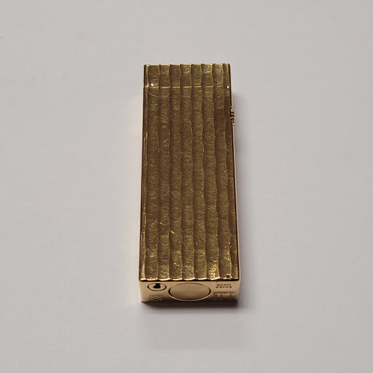 Alfred Dunhill Rollagas Gold Plated Bamboo Design