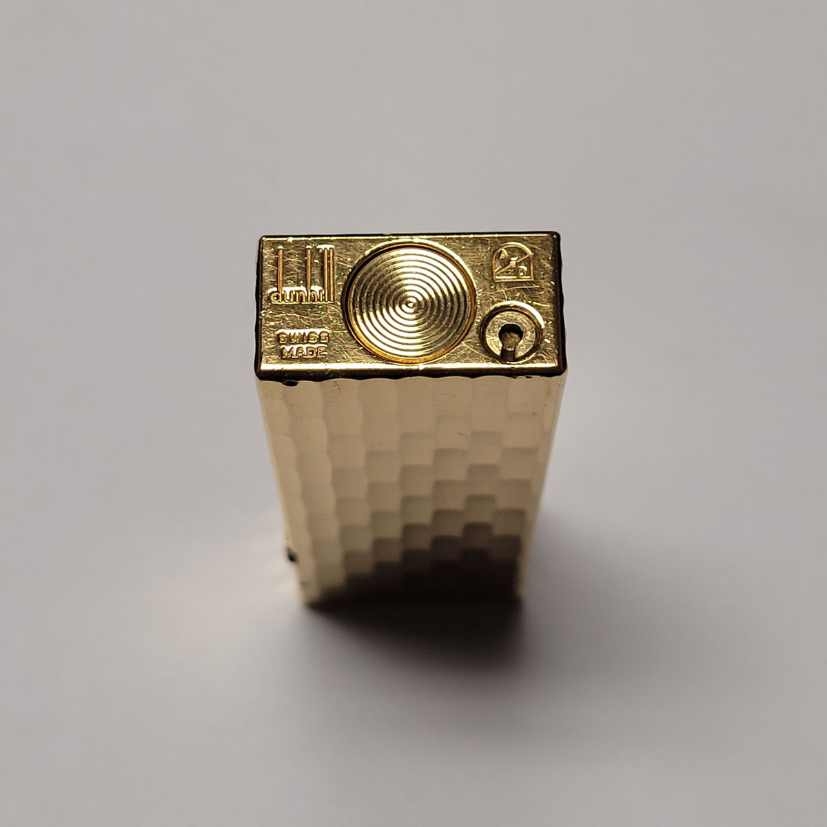 Alfred Dunhill Rollagas Gold Plated Bamboo Design