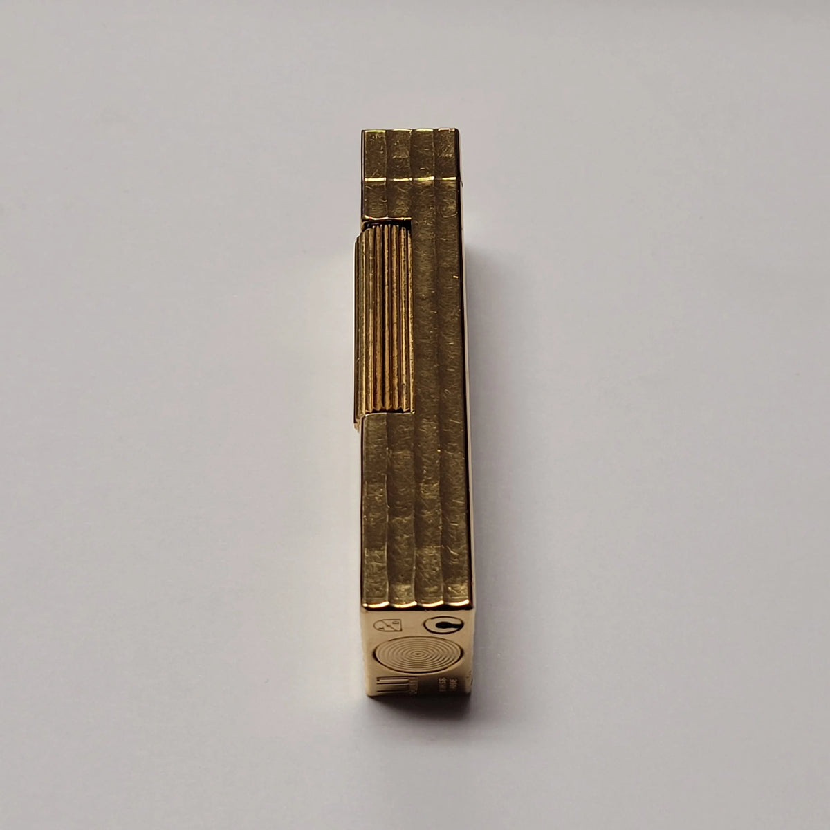Alfred Dunhill Rollagas Gold Plated Bamboo Design