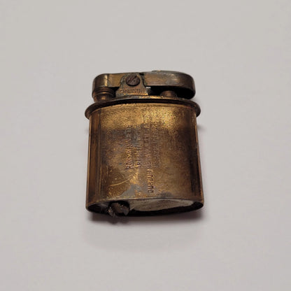1930s Ronson Heart Blue & Tortoise Enamel Petrol Lighter
