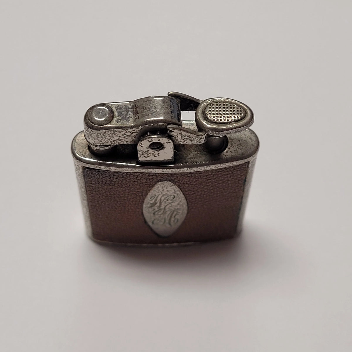 1930s Ronson Princess De-Light Brown Leather Wrap Lighter