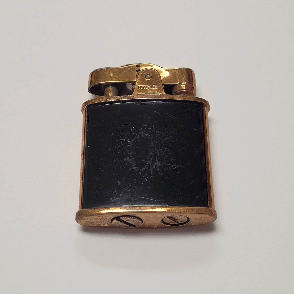 1930s Ronson Princess Art Deco Dureum & Black Enamel Lighter