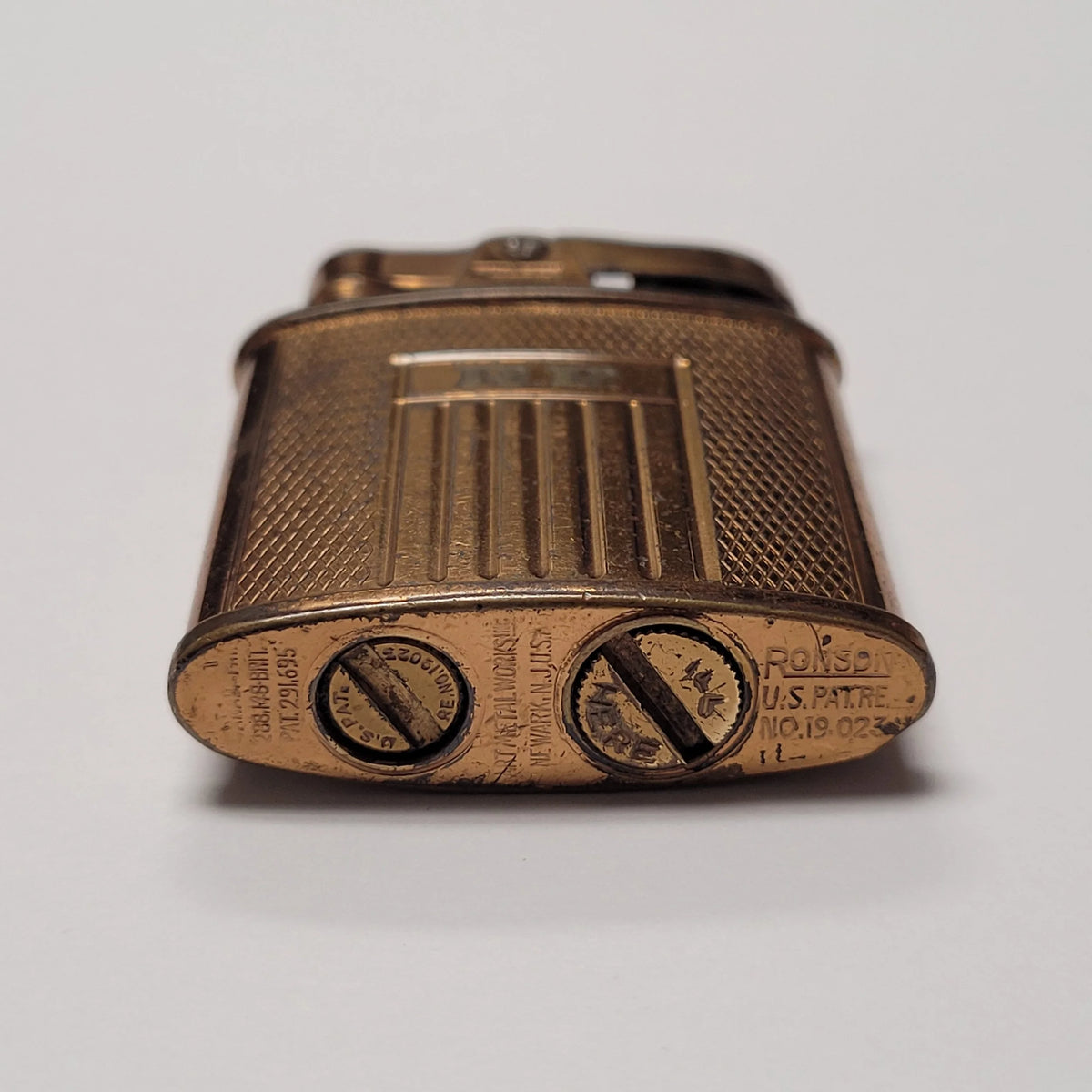 1930s Ronson Princess Art Deco Dureum & Black Enamel Lighter