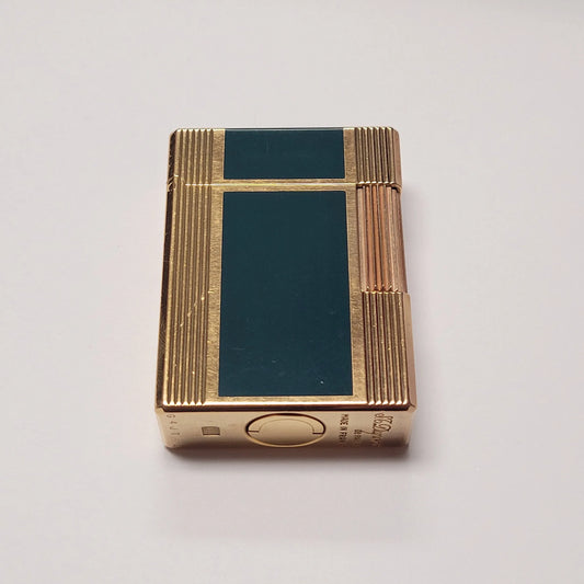 S.T. Dupont Ligne 1 Chinese Green Lacquer Gold Plated
