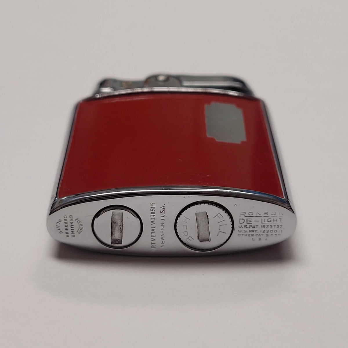 1930s Ronson Princess Red Enamel Lighter