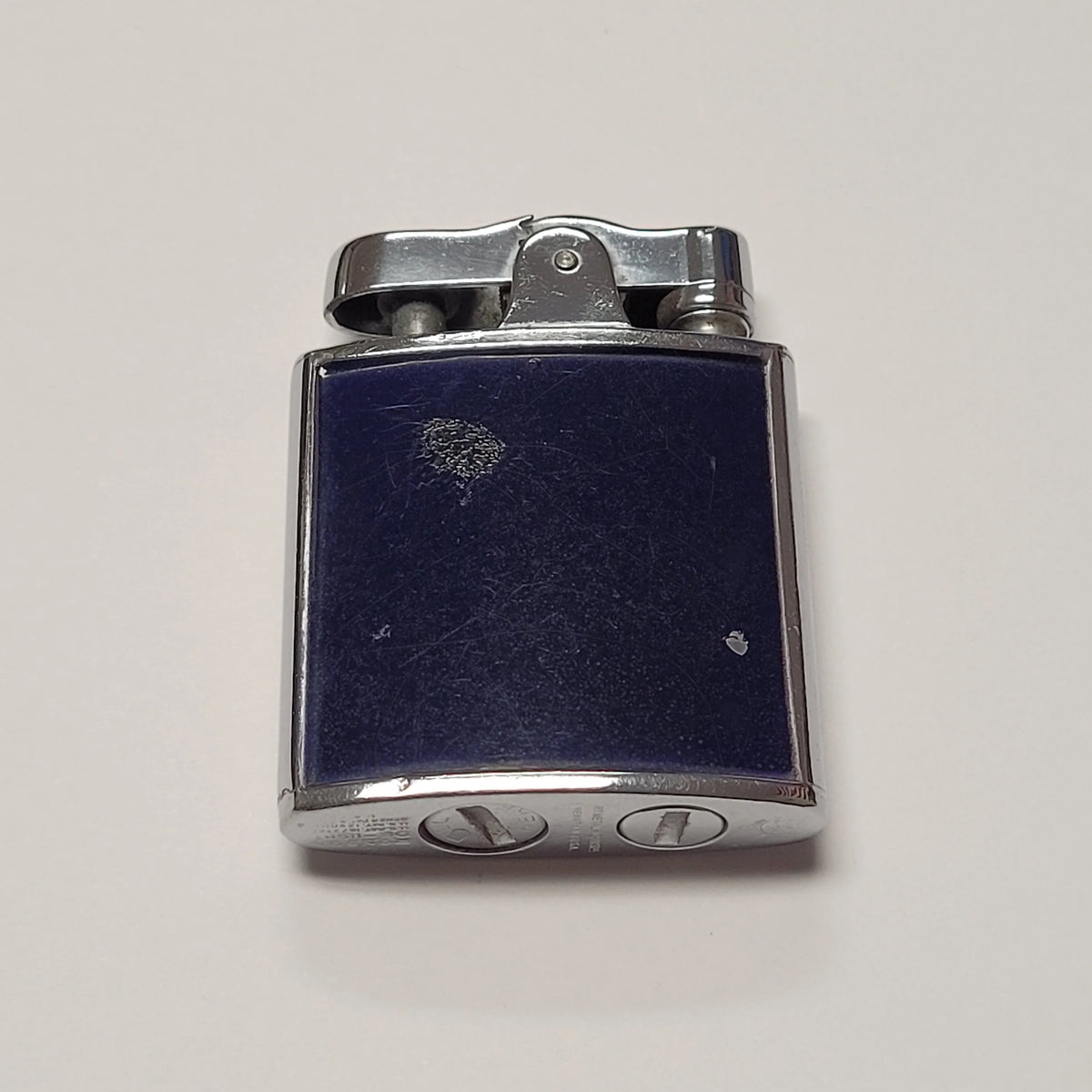 1930s Ronson Princess Two-Toned Blue Enamel Lighter