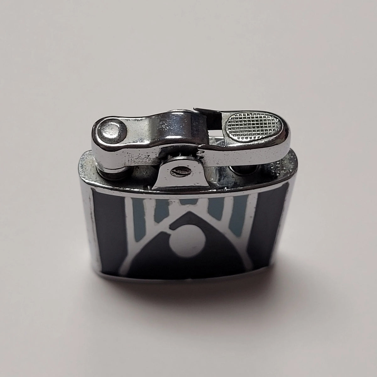 1930s Ronson Princess Two-Toned Blue Enamel Lighter
