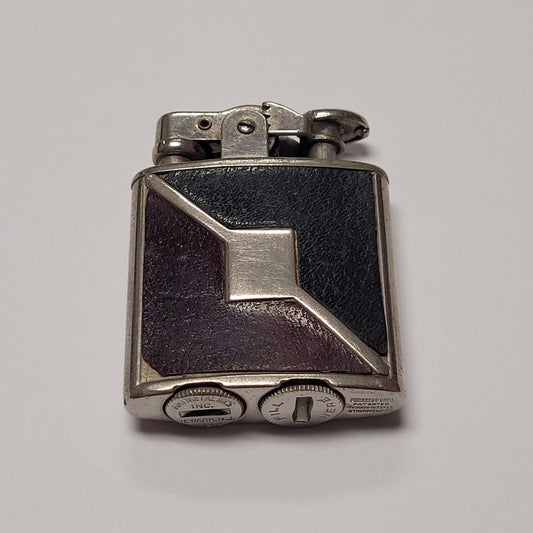 1930 Ronson Princess Frat Red & Black Leather Lighter