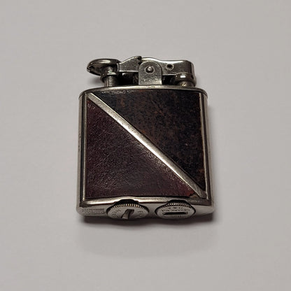 1930 Ronson Princess Frat Red & Black Leather Lighter