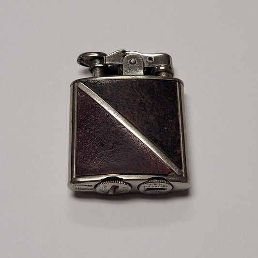 1930 Ronson Princess Frat Red & Black Leather Lighter