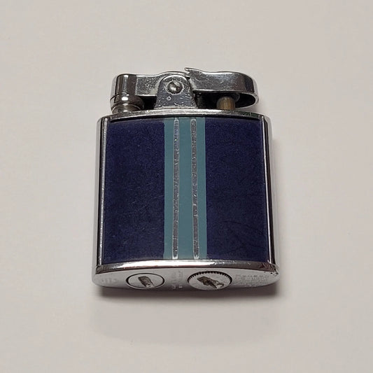 1930s Ronson Princess De-Light Blue Enamel Lighter