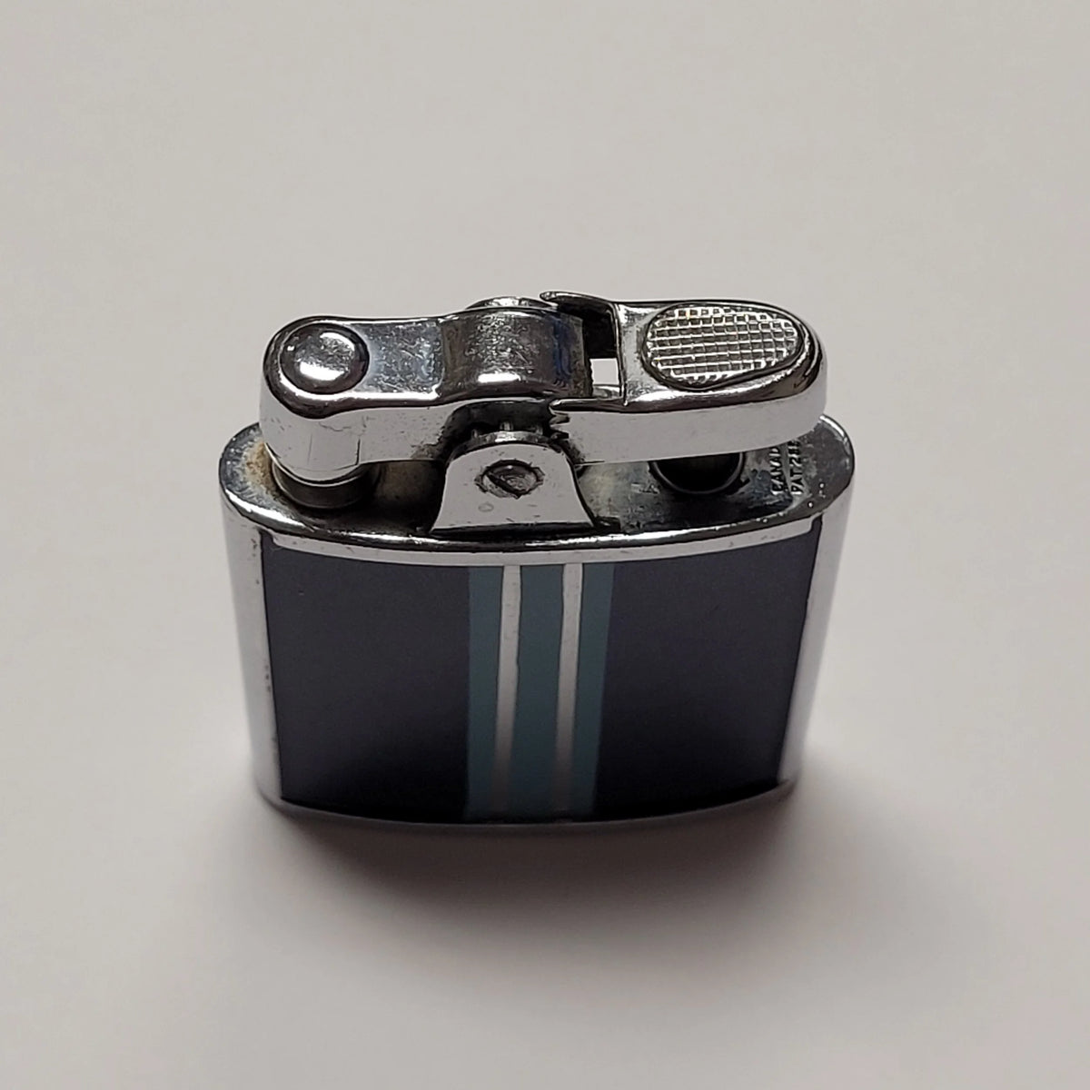 1930s Ronson Princess De-Light Blue Enamel Lighter