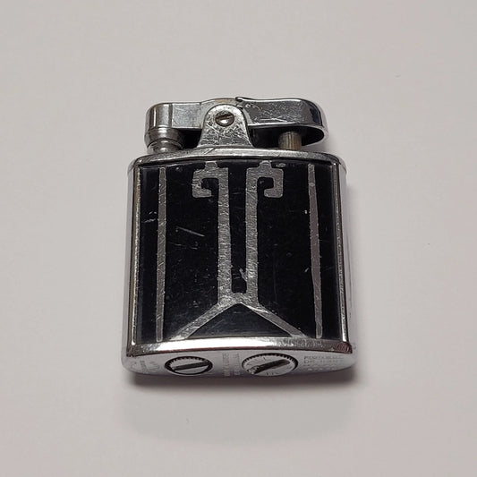 1930s Ronson Princess De-Light Black Enamel Lighter