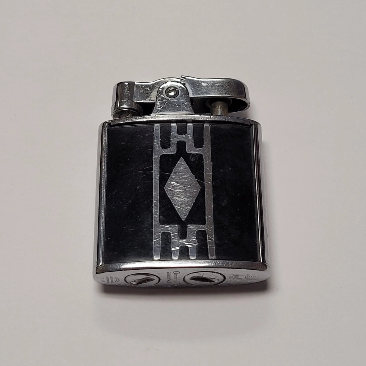 1930s Ronson Princess De-Light Black Enamel Lighter