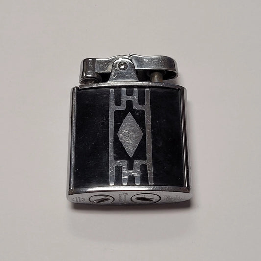 1930s Ronson Princess De-Light Black Enamel Lighter