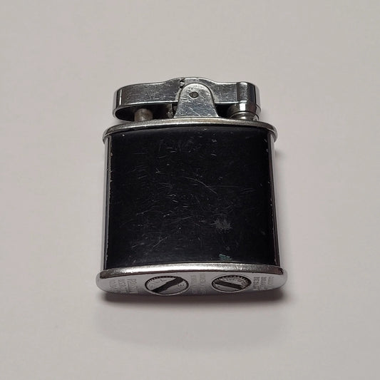 1930s Ronson Princess Black Enamel Columns Lighter