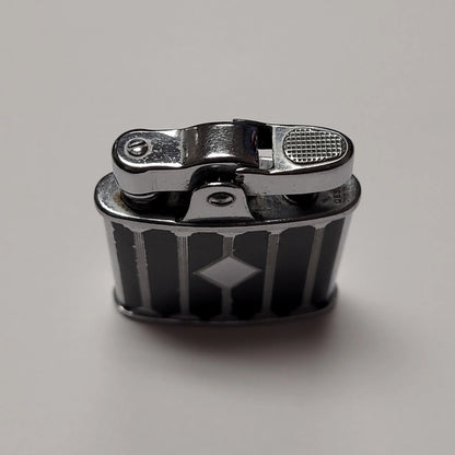 1930s Ronson Princess Black Enamel Columns Lighter