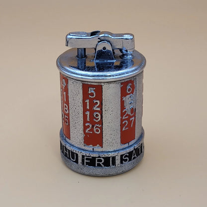 1930s Ronson Date-A-Lite Calendar Table Lighter