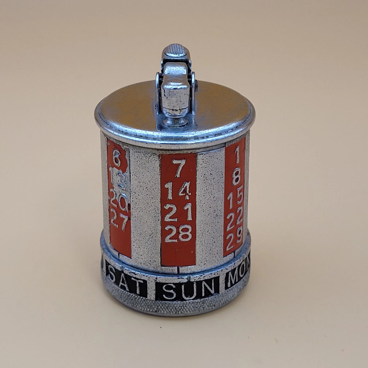 1930s Ronson Date-A-Lite Calendar Table Lighter