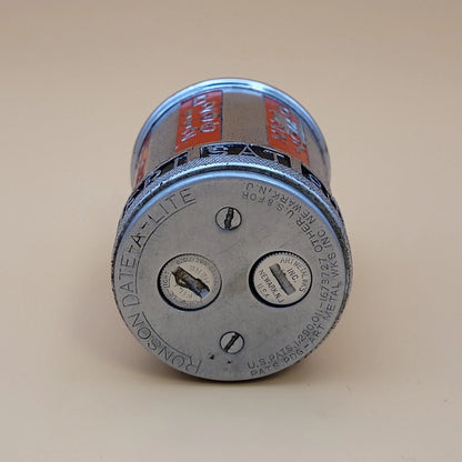 1930s Ronson Date-A-Lite Calendar Table Lighter