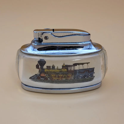 1950s Ronson Trophy Train Design Table Lighter