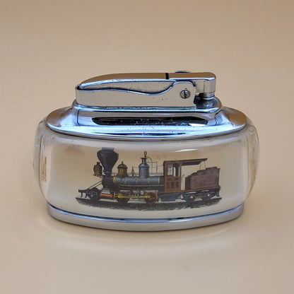 1950s Ronson Trophy Train Design Table Lighter