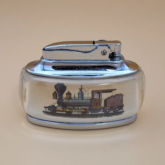 1950s Ronson Trophy Train Design Table Lighter