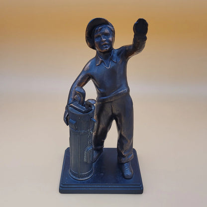 1940s Negbaur Golf Caddy & Clubs Copper Table Lighter