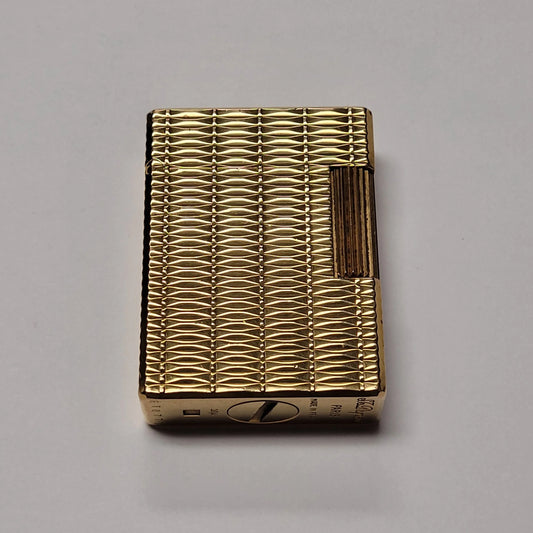 S.T. Dupont Standard Gold Plated Guilloche Design