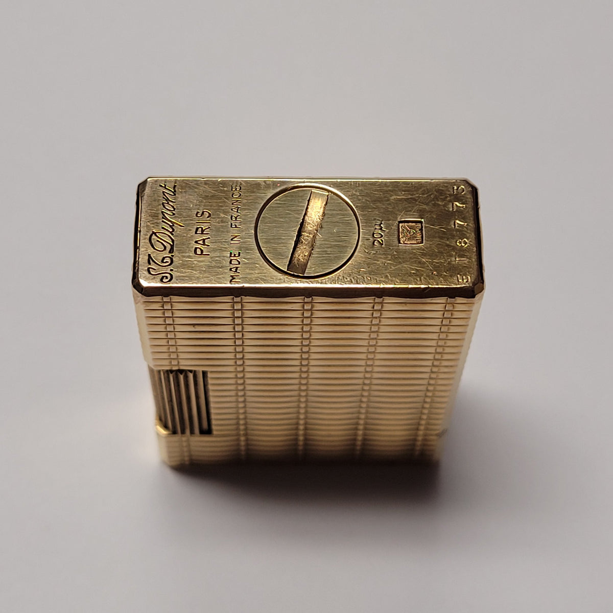 S.T. Dupont Standard Gold Plated Guilloche Design