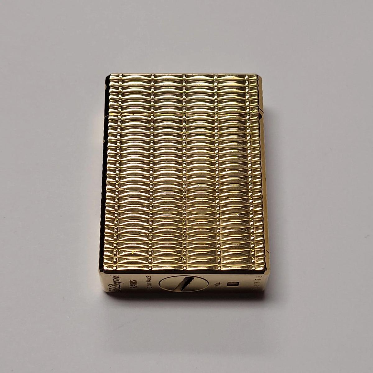 S.T. Dupont Standard Gold Plated Guilloche Design