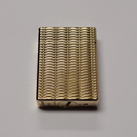 S.T. Dupont Standard Gold Plated Guilloche Design